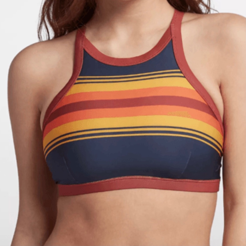 Hurley Quick Dry Pendleton Grand Canyon High Neck Bikini Top Size Large